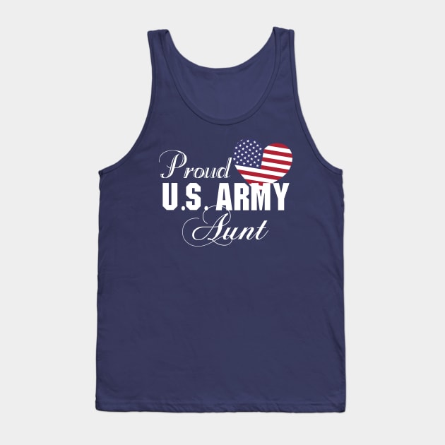 Best Gift for Aunt - Proud U.S. Army Aunt T-Shirt Tank Top by chienthanit